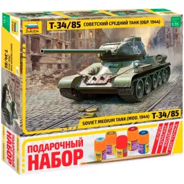 Подарочный набор "Советский средний танк "Т-34/85" картинка 328913 - МосИгра