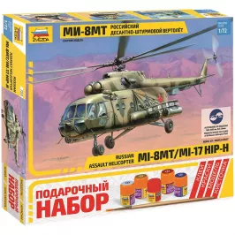 Подарочный набор "Российский десантно-штурмовой вертолёт Ми-8МТ" картинка 326961 - МосИгра