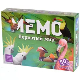 Мемо "Пернатый мир" картинка 328248 - МосИгра