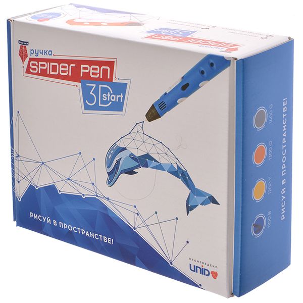 3D ручка Spider Pen Start, синяя от Мосигра