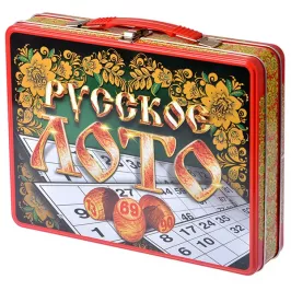 Лото Русские узоры (чемоданчик) картинка 329299 - МосИгра