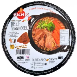 Лапша быстрого приготовления PICNIC со вкусом говядины картинка 402474 - МосИгра