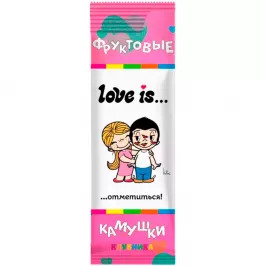 Жевательное драже Love is со вкусом клубники картинка 377795 - МосИгра