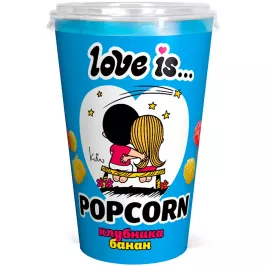 Попкорн карамельный Love is: клубника и банан картинка 377828 - МосИгра