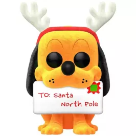 Фигурка Funko POP! Disney Holiday. Pluto (Flocked). Amazon Exclusive 1227 картинка 405328 - МосИгра