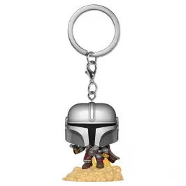 Брелок Funko POP! Keychain: The Mandalorian. Mandalorian with Blaster картинка 405326 - МосИгра