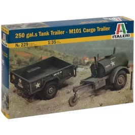 Набор прицепов 250 gal.s Tank Trailer – M101 Cargo Trailer (1:35) картинка 433820 - МосИгра