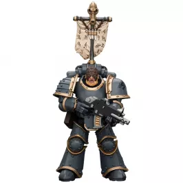 Фигурка JoyToy. Warhammer 30,000: Space Wolves. Grey Slayer Pack. Grey Slayer With Legion Vexilla картинка 403260 - МосИгра