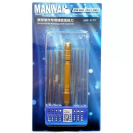 Ручная дрель с набором надфилей MANWAH (диаметр 0,2-3 мм) картинка 435018 - МосИгра