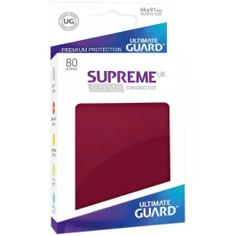 Протекторы Ultimate Guard Supreme UX Standard: Burgundy (80 шт., 66x91 мм) картинка 432317 - МосИгра
