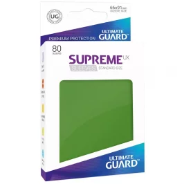 Протекторы Ultimate Guard Supreme UX Standard: Green (80 шт., 66x91 мм) картинка 432321 - МосИгра