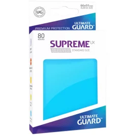 Протекторы Ultimate Guard Supreme UX Standard: Light Blue (80 шт., 66x91 мм) картинка 432319 - МосИгра