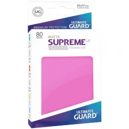 Протекторы Ultimate Guard Supreme UX Standard: Matte Pink (80 шт., 66x91 мм) картинка 432314 - МосИгра