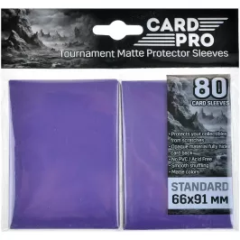 Протекторы Card-Pro (80 шт., 66x91 мм): фиолетовые, для ККИ картинка 409112 - МосИгра