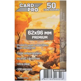 Протекторы Card-Pro Premium прозрачные (50 шт., 62x96 мм) картинка 430665 - МосИгра