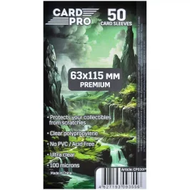 Протекторы Card-Pro Premium прозрачные (50 шт., 63x115 мм) картинка 430668 - МосИгра