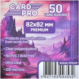 Протекторы Card-Pro Premium прозрачные (50 шт., 82x82 мм) картинка 430664 - МосИгра