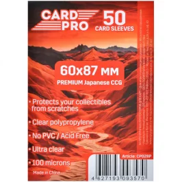 Протекторы Card-Pro Premium Japanese CCG прозрачные (50 шт., 60x87 мм) картинка 430656 - МосИгра