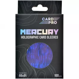 Протекторы Card-Pro (100 шт., 66x91 мм): синие, голографические для ККИ картинка 390195 - МосИгра