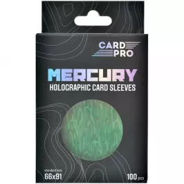 Протекторы Card-Pro (100 шт., 66x91 мм): зелёные, голографические для ККИ картинка 390186 - МосИгра
