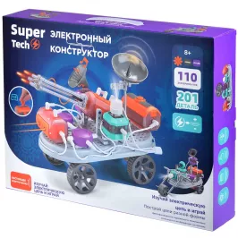Электронный конструктор Super Tech (201 деталь) картинка 407987 - МосИгра
