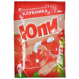 Растворимый напиток YUPI со вкусом клубники картинка 390218 - МосИгра