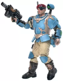 Фигурка JoyToy. Warhammer 40,000: Astra Militarum Tempestus Scions Command Squad 55th Kappic Eagles Banner Bea картинка 375764 - МосИгра