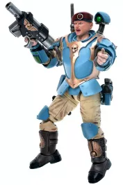 Фигурка JoyToy. Warhammer 40,000: Astra Militarum Tempestus Scions Command Squad 55th Kappic Eagles Vox Operat картинка 375779 - МосИгра