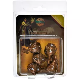 Набор кубиков PolyHero: Cleric Hallowed Hand Grenades (Merciful Gold), 5 шт. картинка 389903 - МосИгра