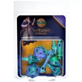 Набор кубиков PolyHero: Wizard (Aether Mist), 8 шт. картинка 389856 - МосИгра