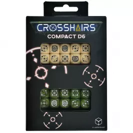 Набор кубиков Crosshairs Compact D6: Beige & Olive, 20 шт. картинка 396749 - МосИгра