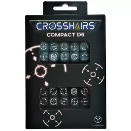 Набор кубиков Crosshairs Compact D6: Stormy & Black, 20 шт. картинка 396750 - МосИгра