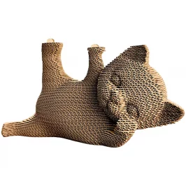 Картонный 3D конструктор QBRIX. Котик-гимнаст картинка 402879 - МосИгра