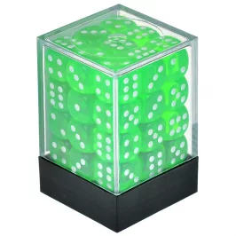 Набор кубиков Stuff-Pro (D6 12 мм 5 шт прозрачные зелёные) картинка 430666 - МосИгра