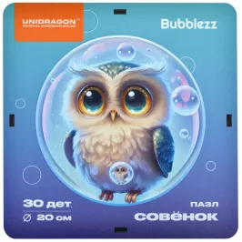 Деревянные пазлы UNIDRAGON: Bubblezz. Совёнок картинка 388113 - МосИгра