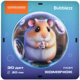 Деревянные пазлы UNIDRAGON: Bubblezz. Хомячок картинка 388116 - МосИгра