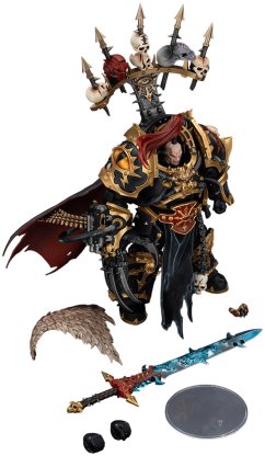 Фигурка JoyToy. Warhammer 40,000: Black Legion Abaddon the Despoiler with Drach&#039;nyen and the Talon of Horus фото 4