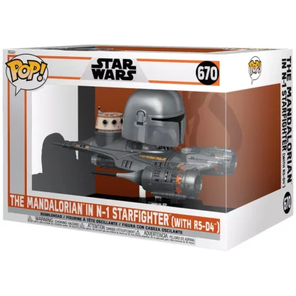 Фигурка Funko POP! Star Wars: The Mandalorian in N-1 Starfighter (with R5-D4) 670 фото 2