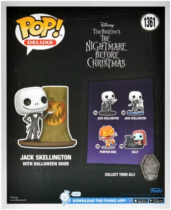 Фигурка Funko POP! Deluxe. Tim Burton&#039;s The Nightmare Before Christmas: Jack Skellington with Haalloween Door 1361 фото 5