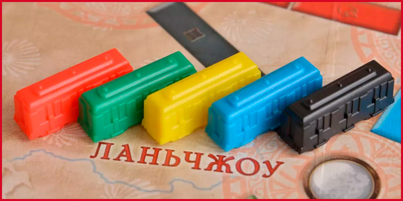 Компоненты дополнения Ticket to Ride: Азия